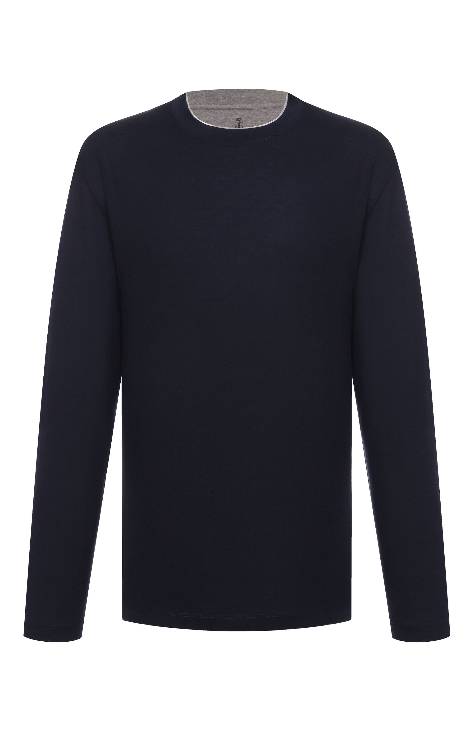 Лонгслив из шелка и хлопка BRUNELLO CUCINELLI, арт. MH8367433, фото 1