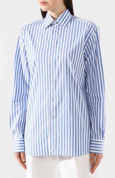 Хлопковая рубашка RALPH LAUREN голубого цвета по цене 99750 руб., арт. 290790674, фото 3 Хлопковая рубашка RALPH LAUREN, арт. 290790674, фото 3