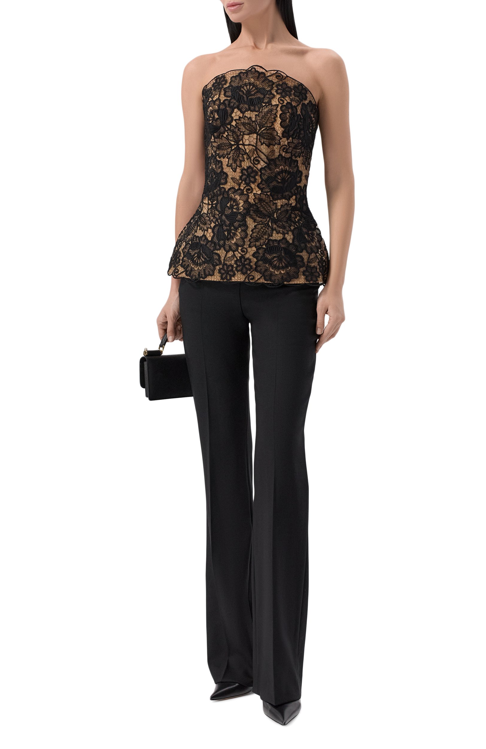 Топ ELIE SAAB черного цвета по цене 221000 руб., арт. T0436NF26/LA011, фото 2 Топ ELIE SAAB, арт. T0436NF26/LA011, фото 2