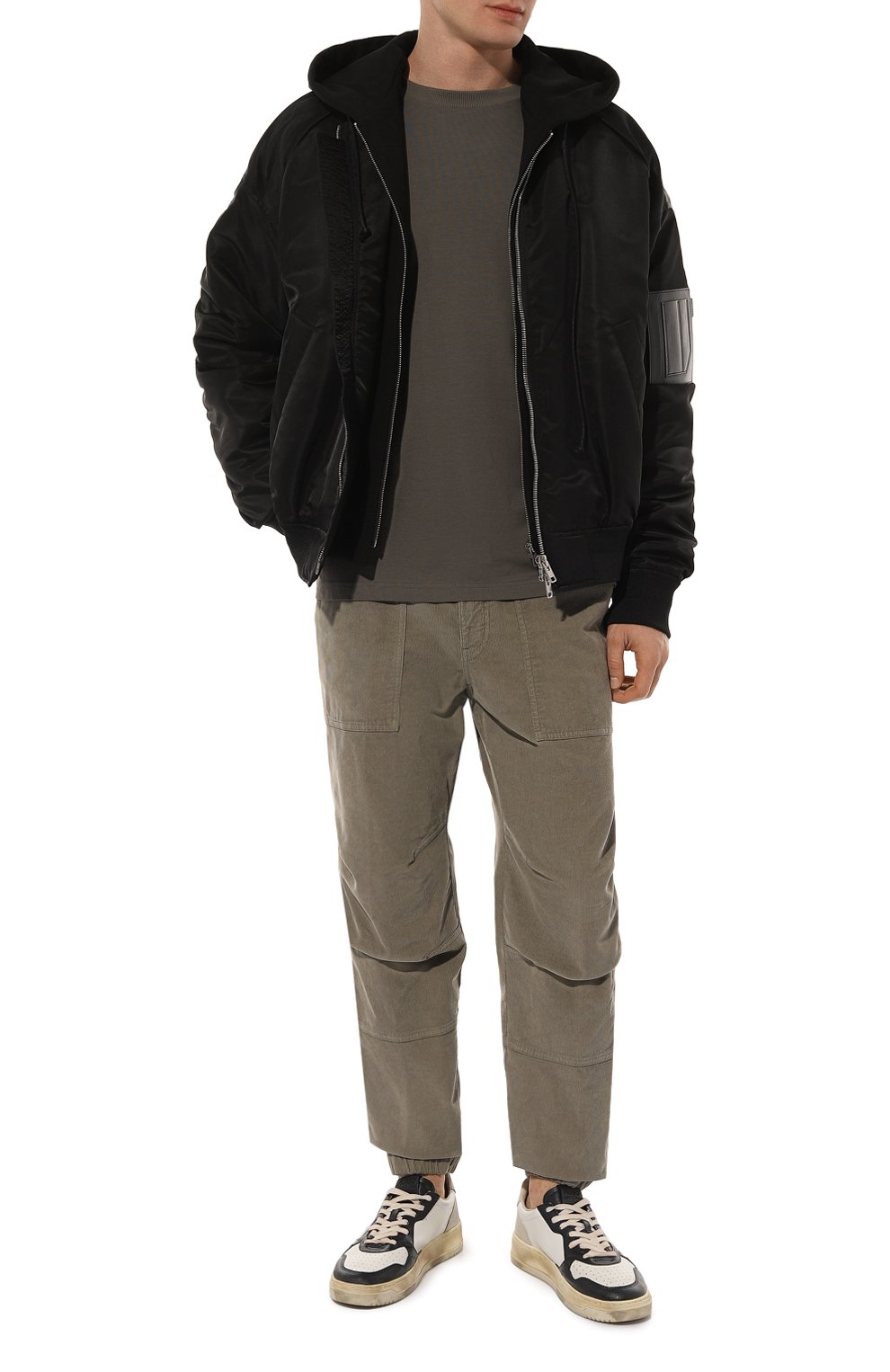 Хлопковый лонгслив BOSS GREEN темно-серого цвета по цене 8995 руб., арт. 50506365, фото 2 Хлопковый лонгслив BOSS GREEN, арт. 50506365, фото 2