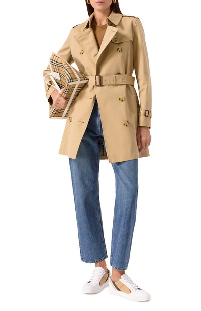 Комбинированные кеды BURBERRY, арт. 8024326, фото 2