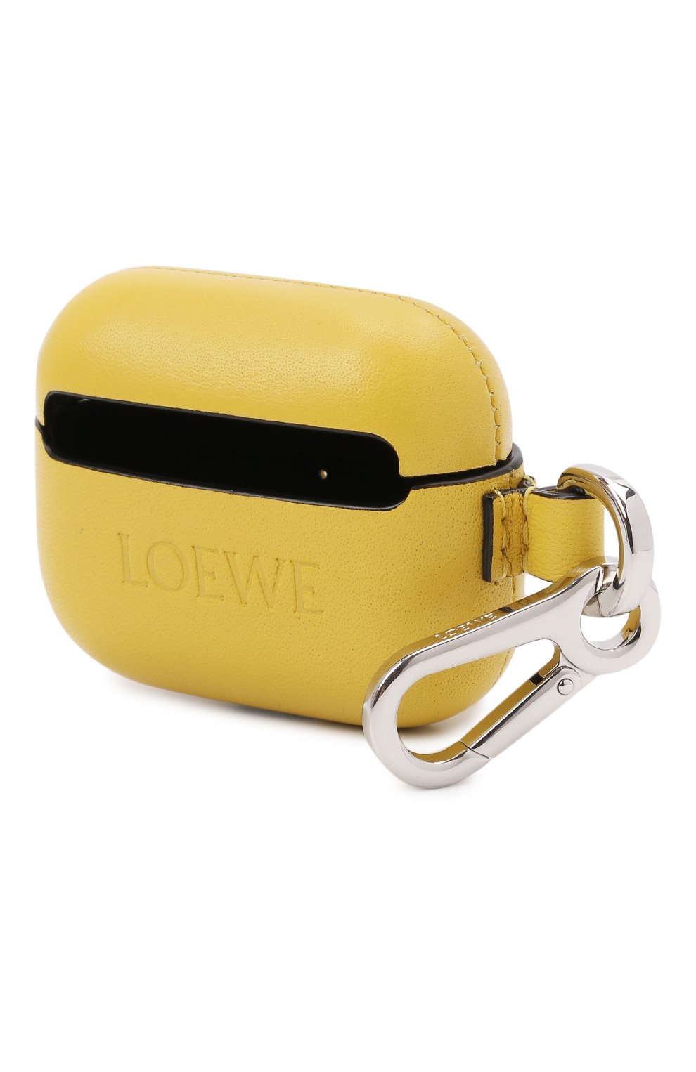 Кожаный чехол для airpods pro LOEWE желтого цвета по цене 43650 руб., арт. C500036X01, фото 3 Кожаный чехол для airpods pro LOEWE, арт. C500036X01, фото 3