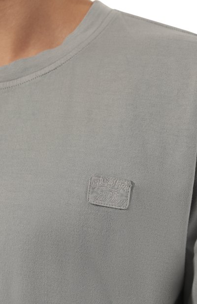 Хлопковая футболка PAUL&SHARK серого цвета по цене 15950 руб., арт. 13311654, фото 5 Хлопковая футболка PAUL&SHARK, арт. 13311654, фото 5