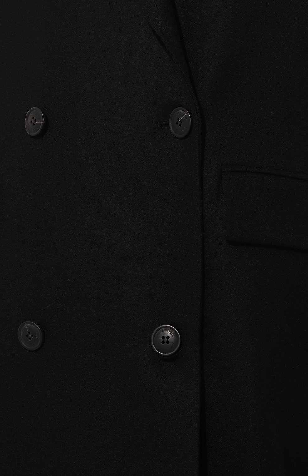 Шерстяное пальто LOW CLASSIC, арт. L0W22FW_CT10BK, фото 5