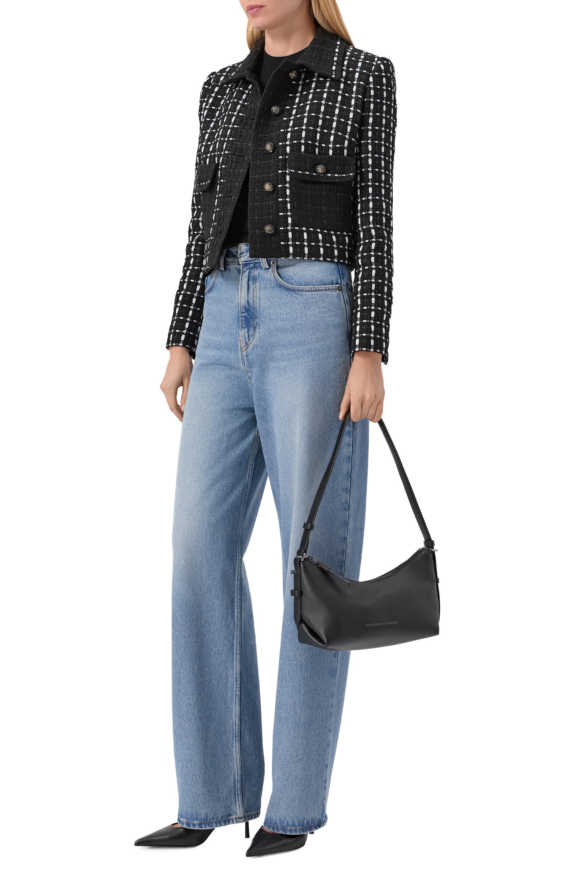 Сумка BRUNELLO CUCINELLI черного цвета по цене 308000 руб., арт. MBHED2545, фото 8 Сумка BRUNELLO CUCINELLI, арт. MBHED2545, фото 8