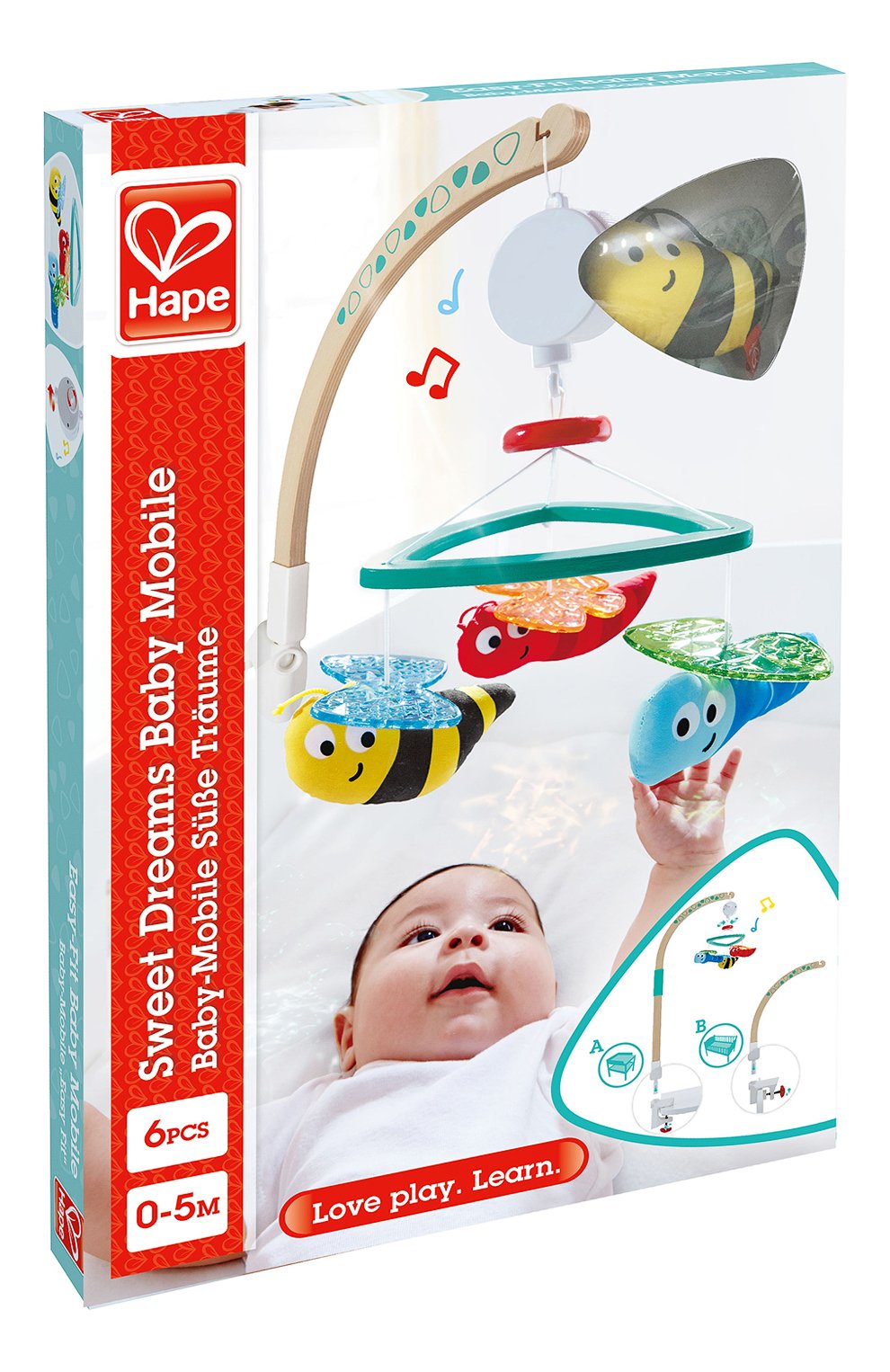 Игрушка-мобиль сладких снов HAPE, арт. E0044_HP, фото 3