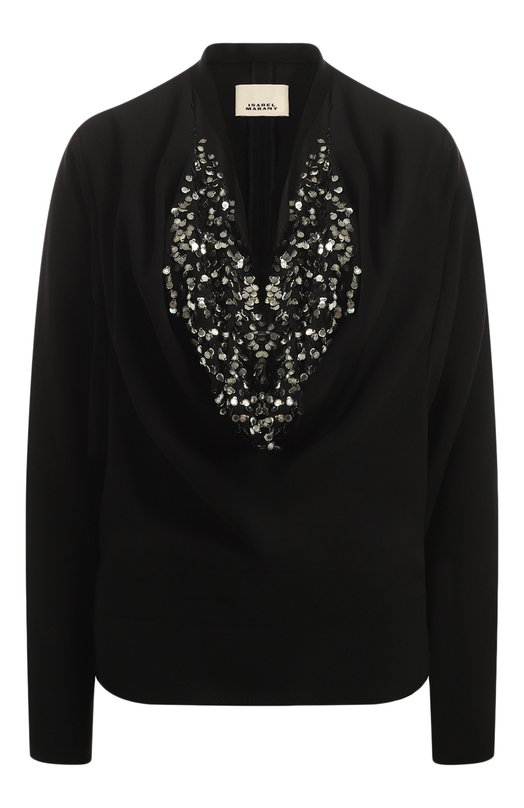

Блузка с отделкой пайетками Isabel Marant, Чёрный