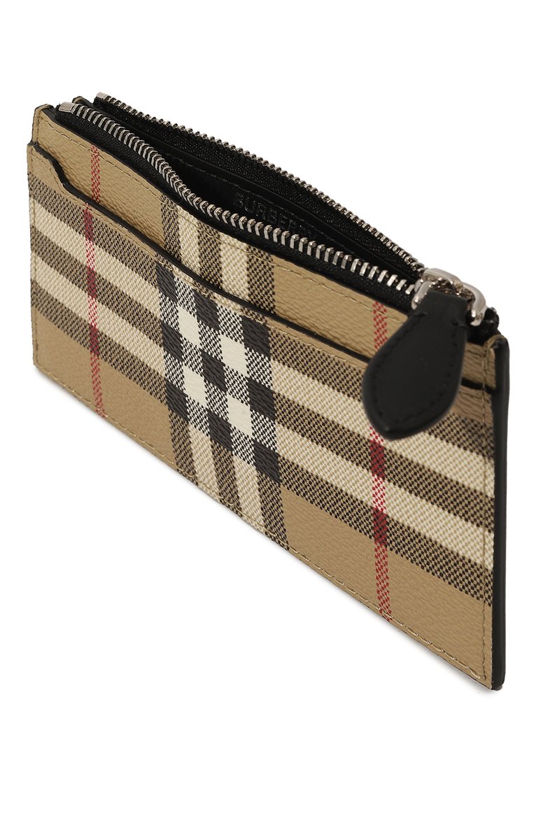 Мужской футляр для кредитных карт BURBERRY бежевого цвета, арт. 8074114 | Фото 3 (Нос: Не проставлено; Материал: Синтетический материал)