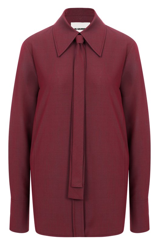Шерстяная рубашка Jil Sander J03DL0196-J40220 Бордовый J03DL0196-J40220