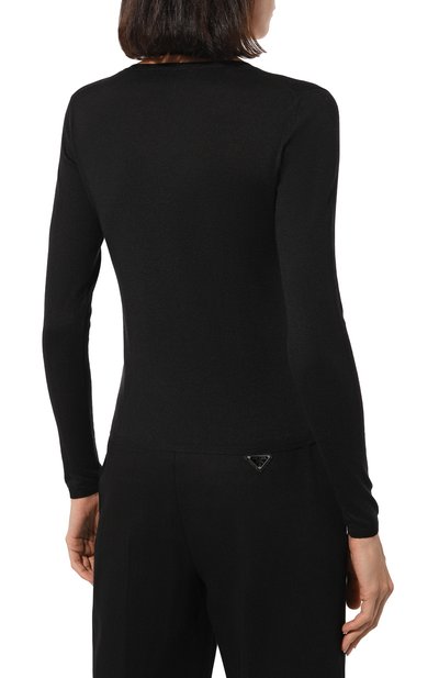 Пуловер из кашемира и шелка PRADA, арт. P24N1F-10G4-F0002-221, фото 4