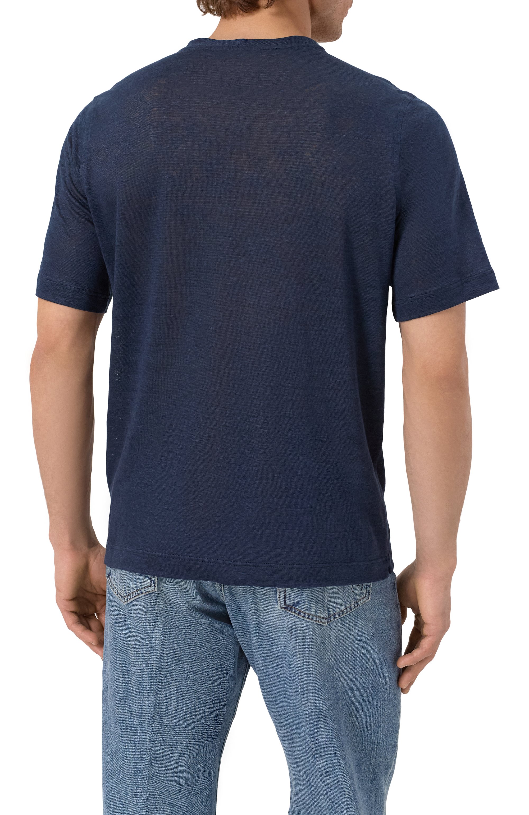 Льняная футболка ZILLI, арт. TSR02AM0800VNI000, фото 4