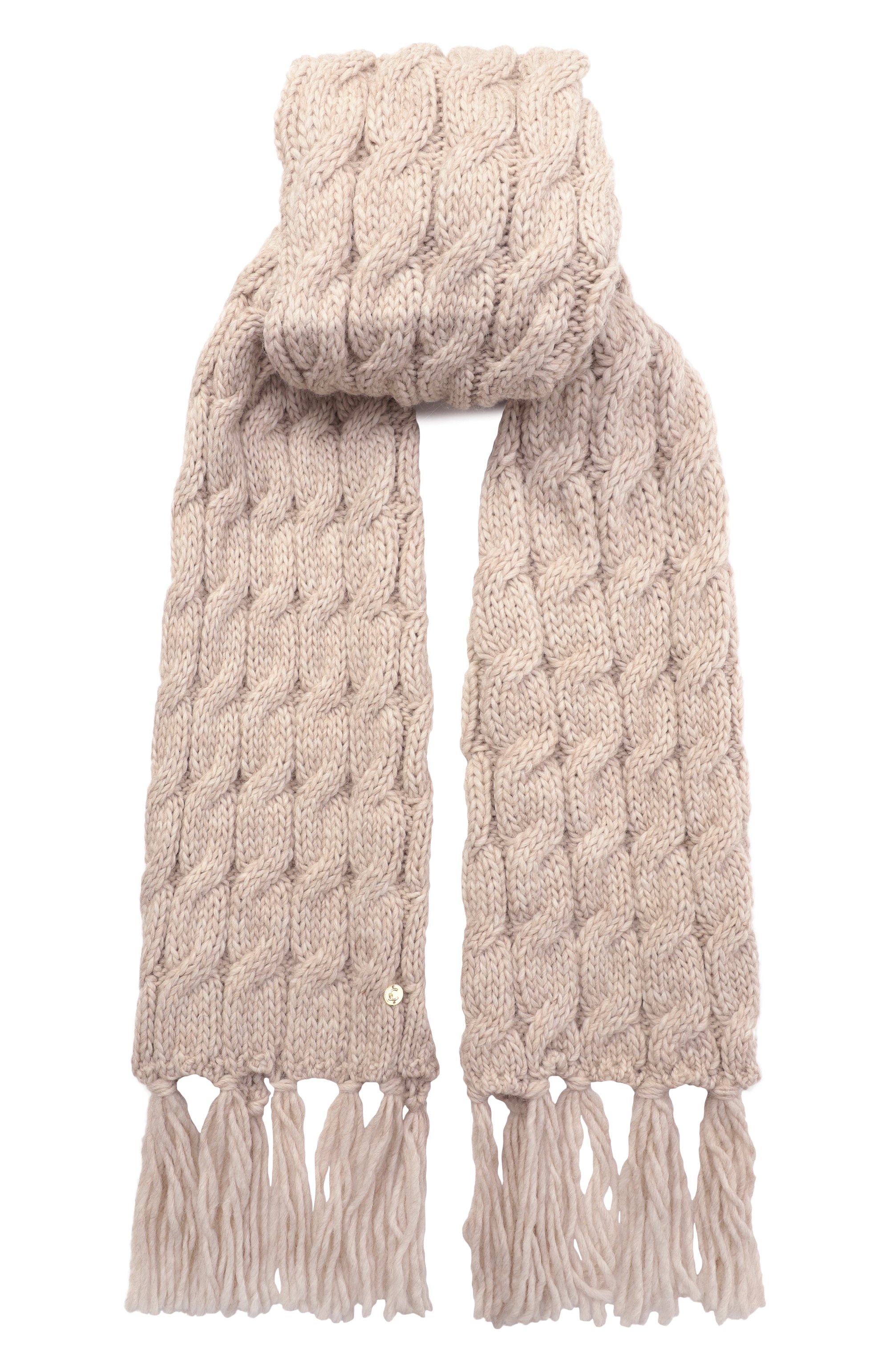 Шарф COCCINELLE бежевого цвета по цене 13650 руб., арт. E7 TRV 31 01 01, фото 1 Шарф COCCINELLE, арт. E7 TRV 31 01 01, фото 1