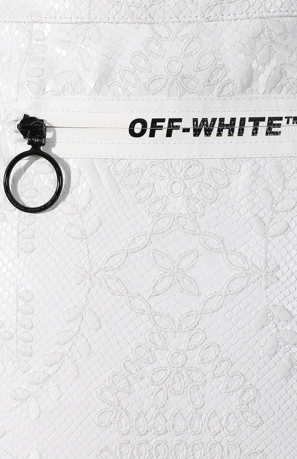 Кожаная юбка OFF-WHITE, арт. 0WJC002S19D630510101, фото 5