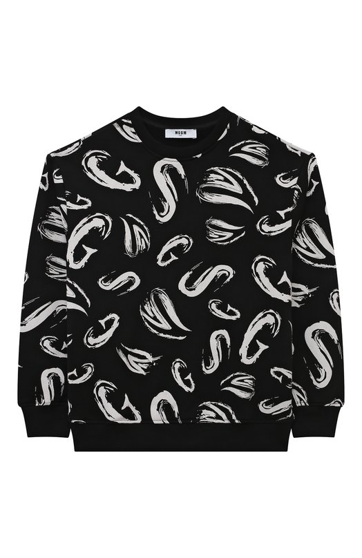 

Хлопковый свитшот MSGM kids, Чёрный