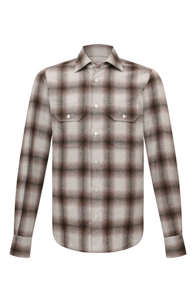 Мужская хлопковая рубашка KITON, арт. UCWMH0903402