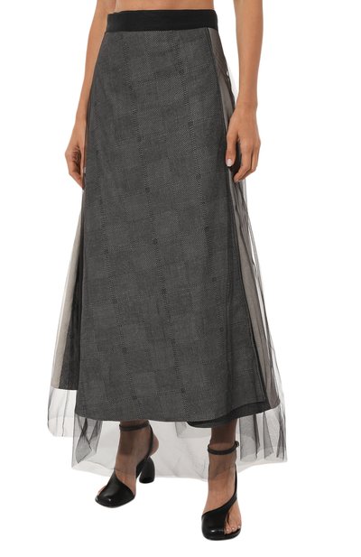 Юбка изо льна и хлопка MIDGARD PARIS, арт. B41602, фото 3