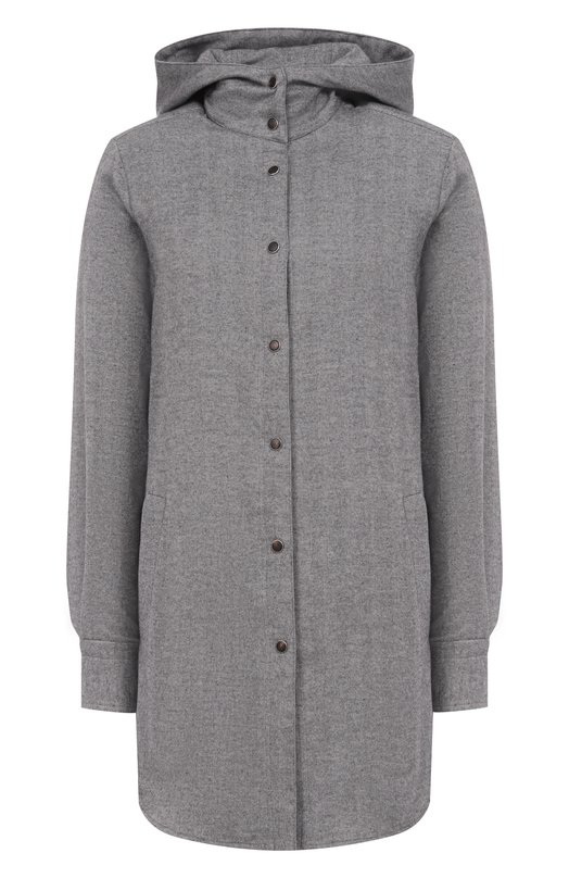 Хлопковая рубашка Kiton D54435H0949205 Серый D54435H0949205