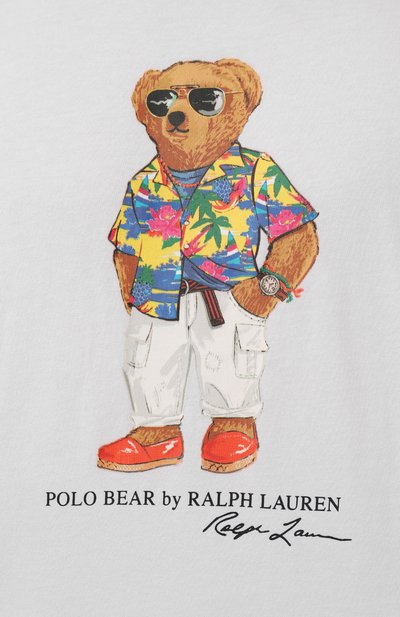 Хлопковая футболка POLO RALPH LAUREN, арт. 710854497, фото 5