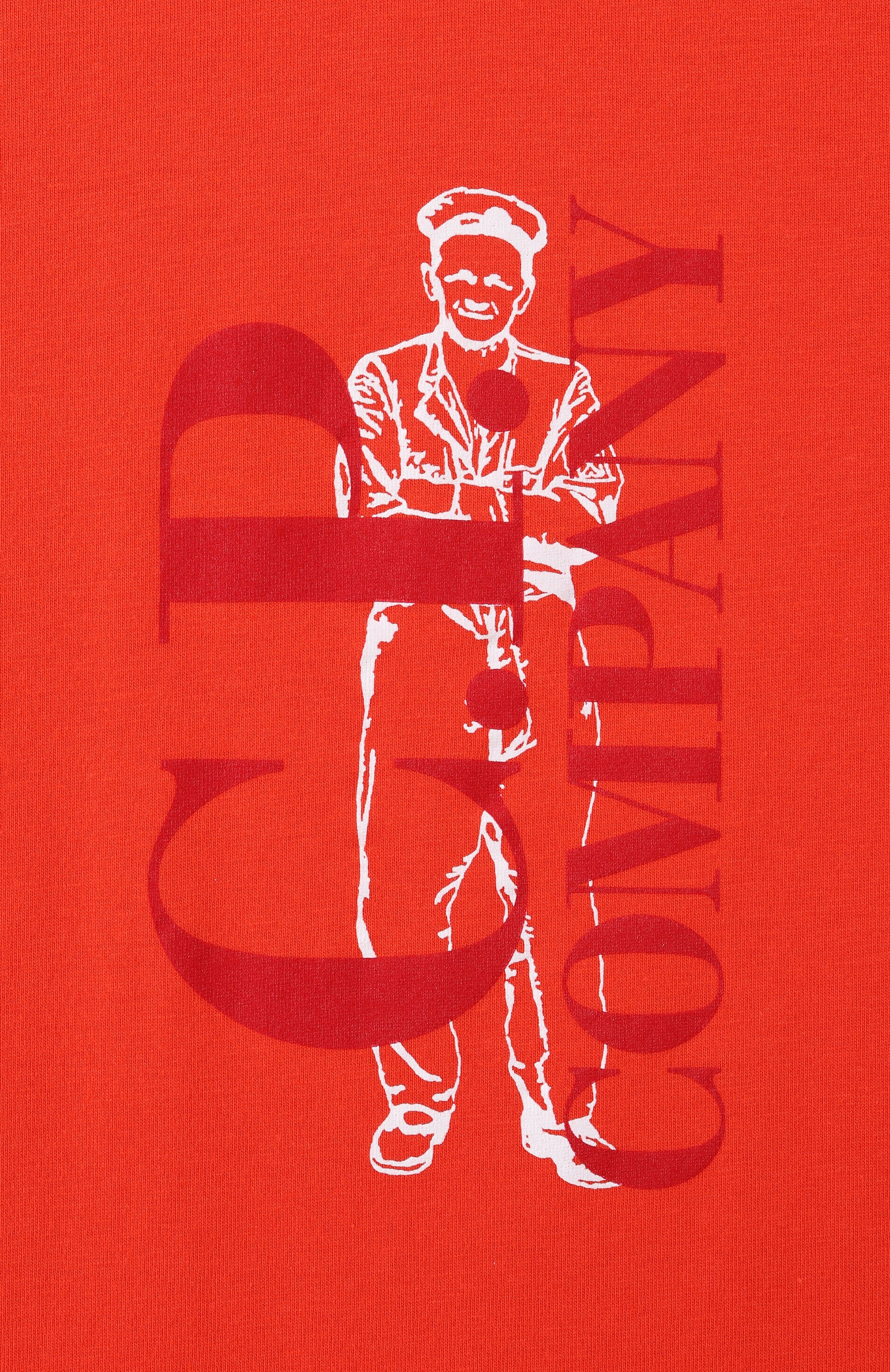 Хлопковая футболка C.P. COMPANY оранжевого цвета по цене 7995 руб., арт. CNM00L/LAA17/10-14, фото 3 Хлопковая футболка C.P. COMPANY, арт. CNM00L/LAA17/10-14, фото 3