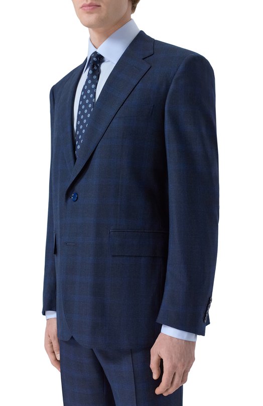 Шерстяной костюм Stefano Ricci S1SF432220/W0020T Синий  S1SF432220/W0020T Фото 2