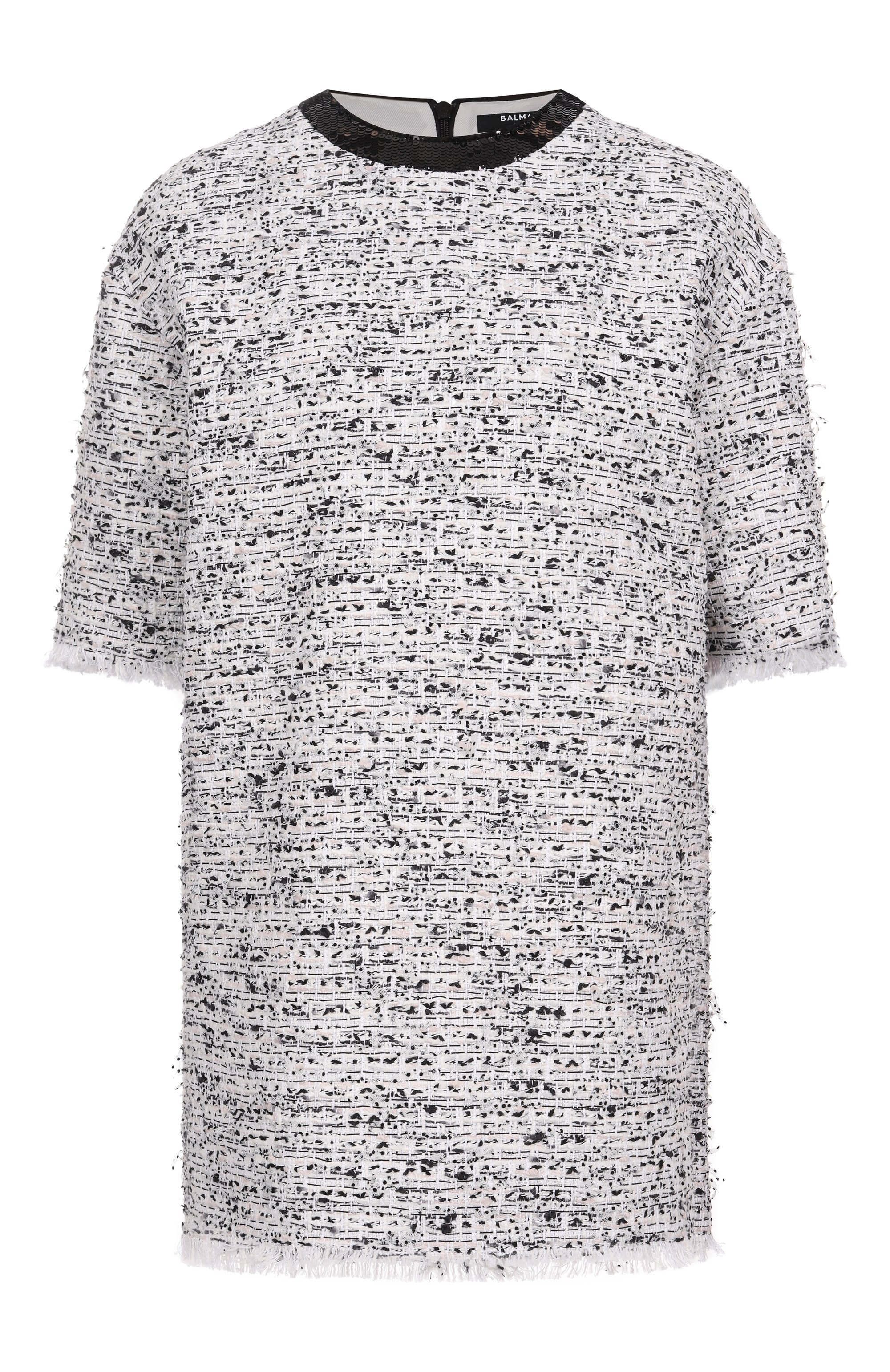 Твидовый топ BALMAIN, арт. EF1EG117/CF78, фото 1