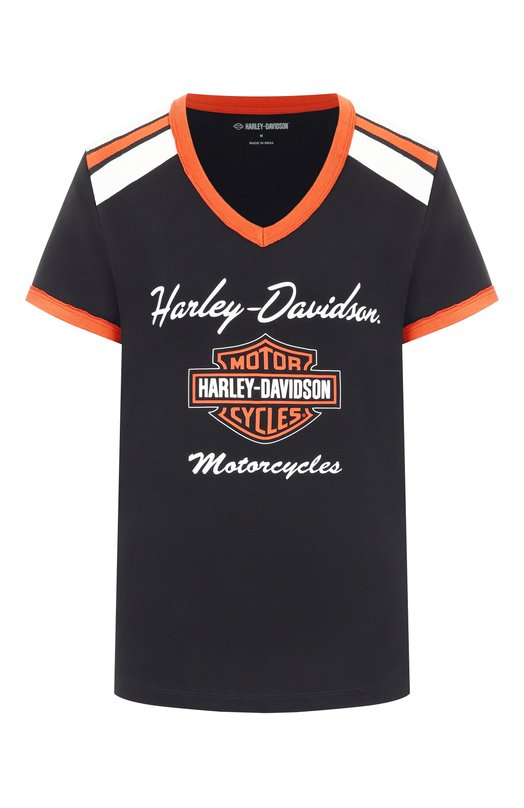 Хлопковая футболка Harley-Davidson 99012-23VW Чёрный 99012-23VW