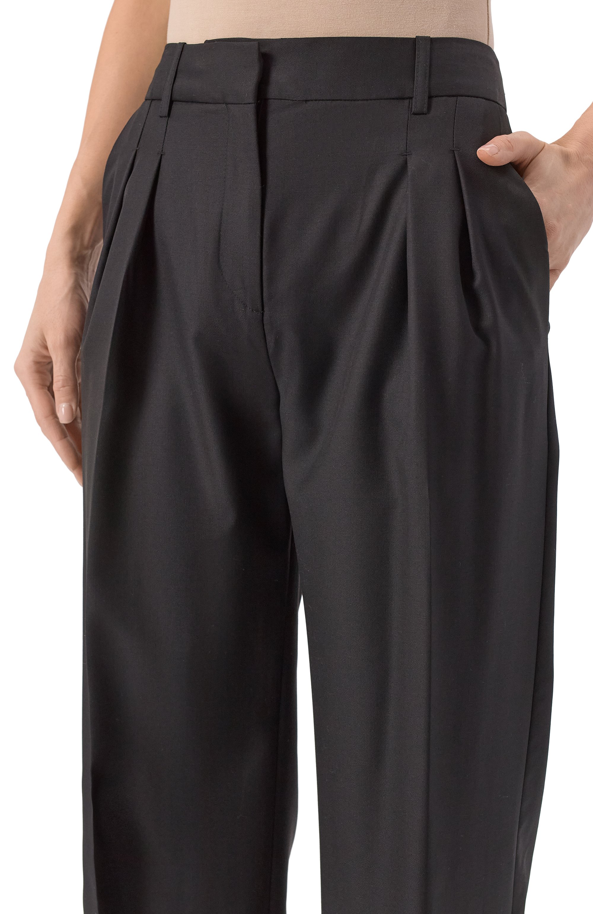 Шерстяные брюки LOULOU DE SAISON, арт. SBIRU, фото 5