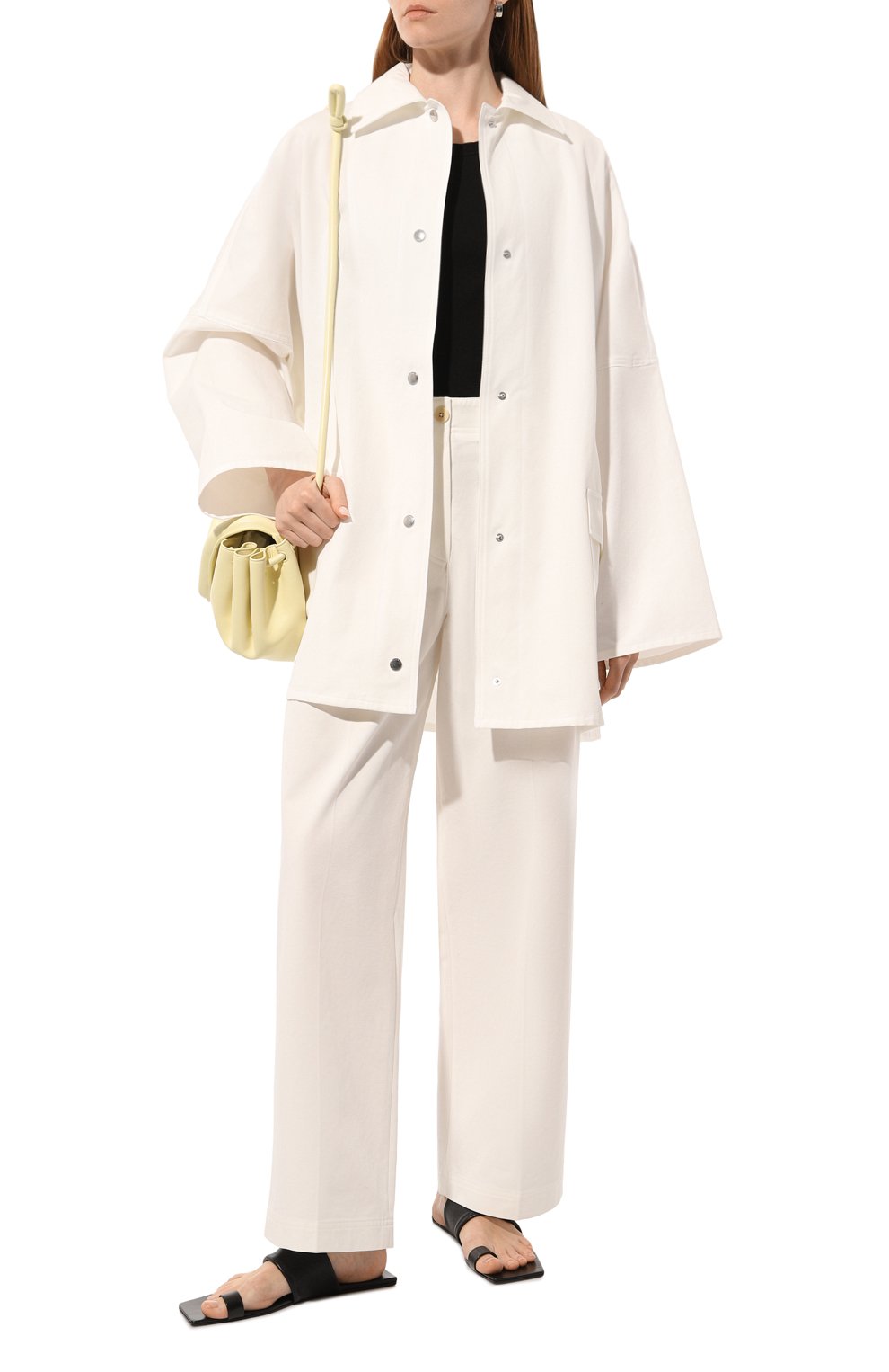 Хлопковые брюки TOTEME, арт. 242-WRB1641-FB0103, фото 2