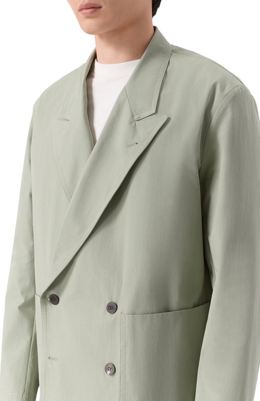 Хлопковый пиджак Dries Van Noten 020718/3309 Зелёный  020718/3309 Фото 5
