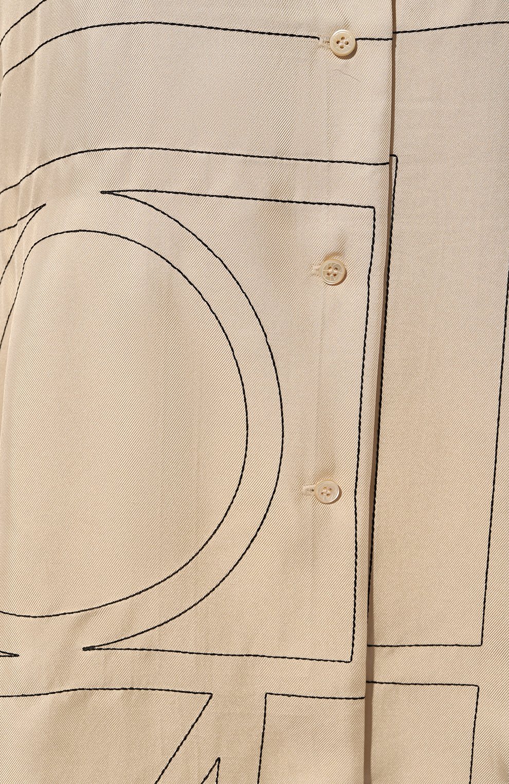 Атласная блузка TOTEME светло-бежевого цвета по цене 89950 руб., арт. 213-755-707, фото 5 Атласная блузка TOTEME, арт. 213-755-707, фото 5