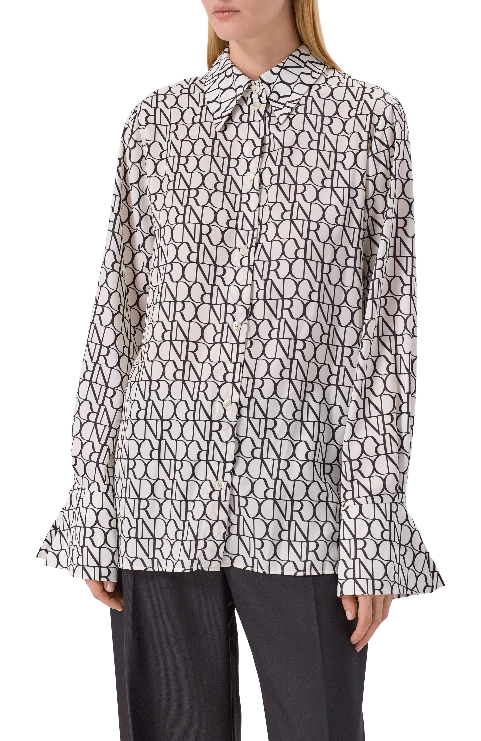 Атласная рубашка NINA RICCI, арт. 25ACT0007/PL0485, фото 3