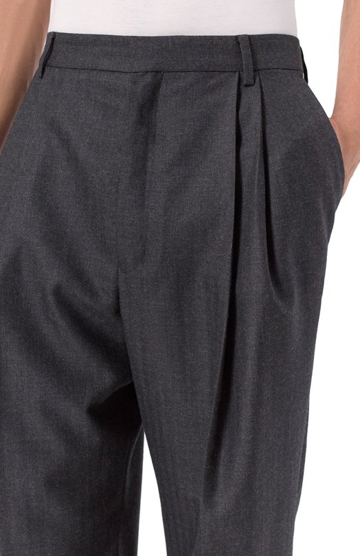 Шерстяные брюки Dries Van Noten 020998-2193-803 Серый  020998-2193-803 Фото 5