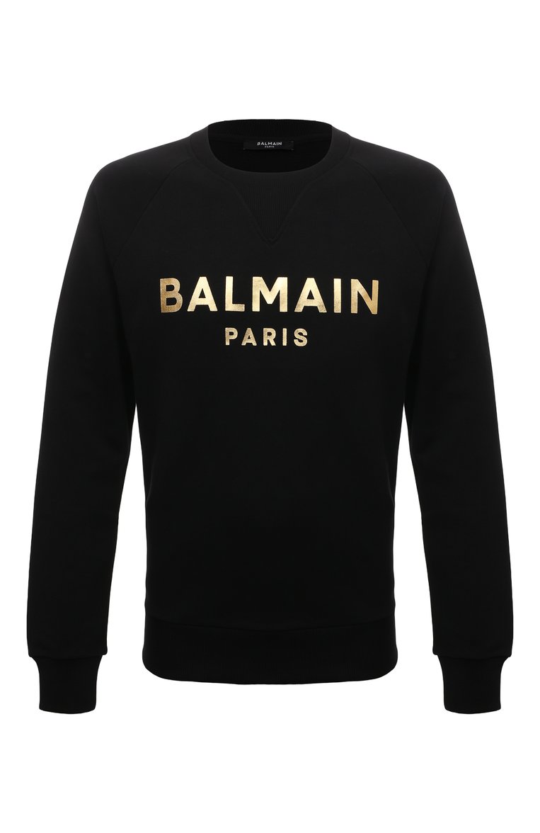 Хлопковый свитшот BALMAIN, арт. AH1JQ005BB29, фото 1