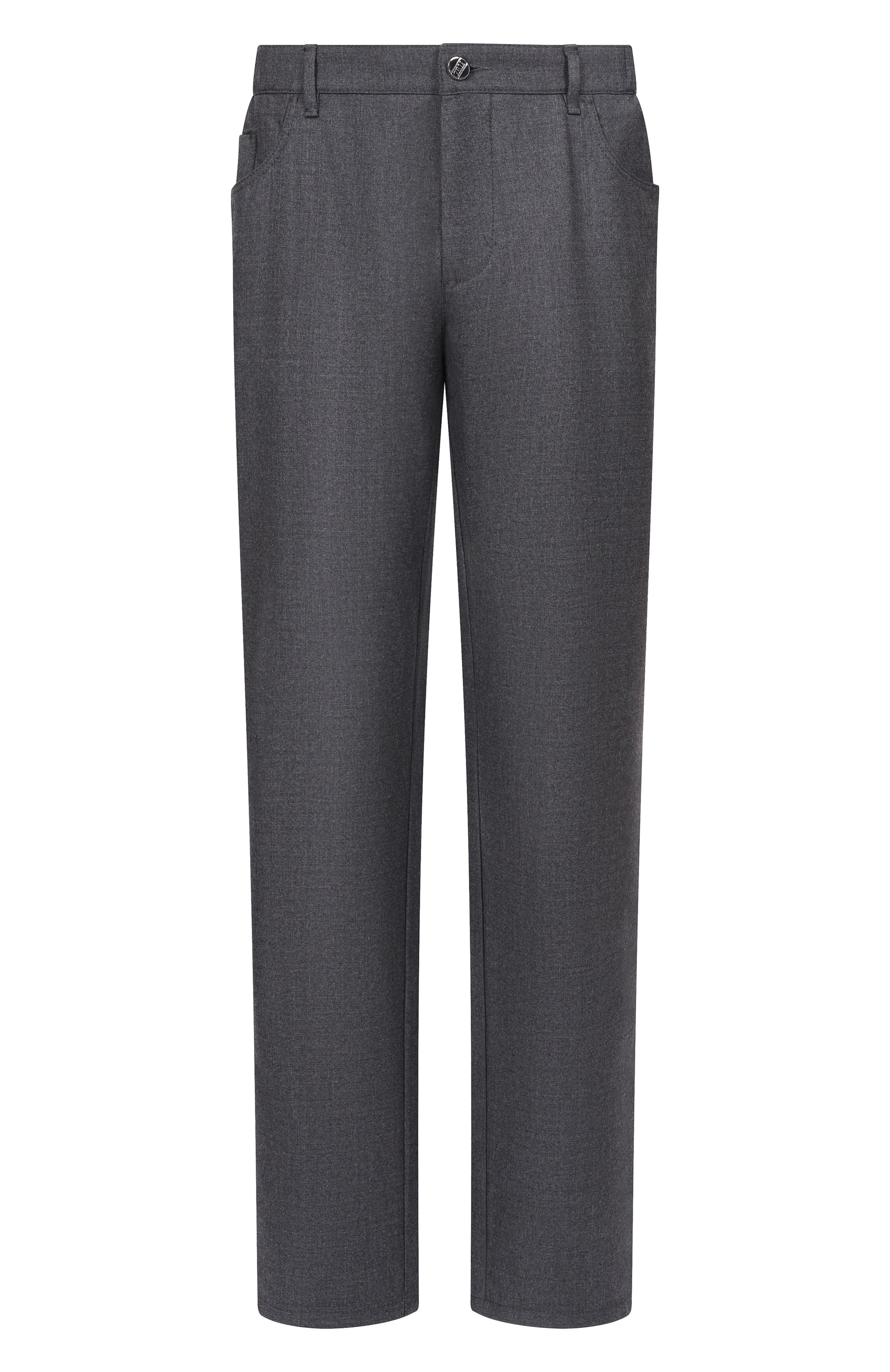 Шерстяные брюки ZILLI темно-серого цвета по цене 180000 руб., арт. J5T101M0201VSGE00, фото 1 Шерстяные брюки ZILLI, арт. J5T101M0201VSGE00, фото 1