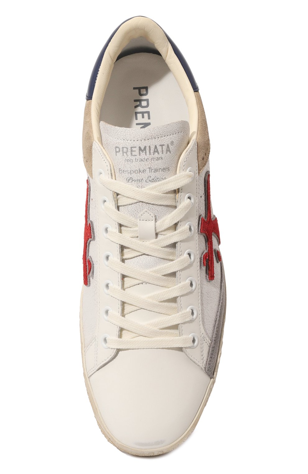 Кожаные кеды steven PREMIATA белого цвета по цене 34700 руб., арт. STEVEN/VAR 6650, фото 6 Кожаные кеды steven PREMIATA, арт. STEVEN/VAR 6650, фото 6