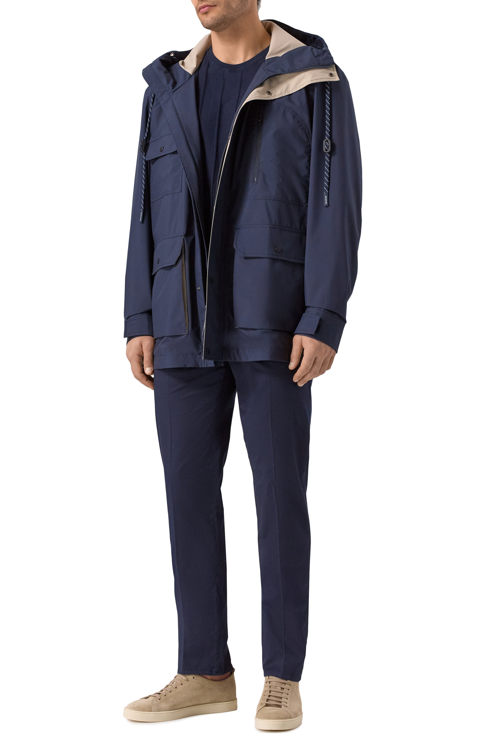 Хлопковый джемпер PAUL&SHARK темно-синего цвета по цене 43950 руб., арт. 25411508/3XL, фото 2 Хлопковый джемпер PAUL&SHARK, арт. 25411508/3XL, фото 2