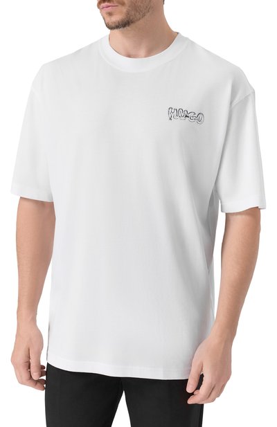 Хлопковая футболка HUGO BLUE, арт. 50549769, фото 3