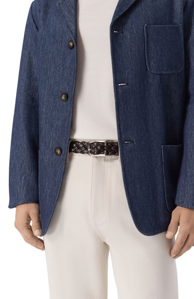 Кожаный ремень CORNELIANI темно-коричневого цвета по цене 66500 руб., арт. 28V306/2A20806, фото 2 Кожаный ремень CORNELIANI, арт. 28V306/2A20806, фото 2