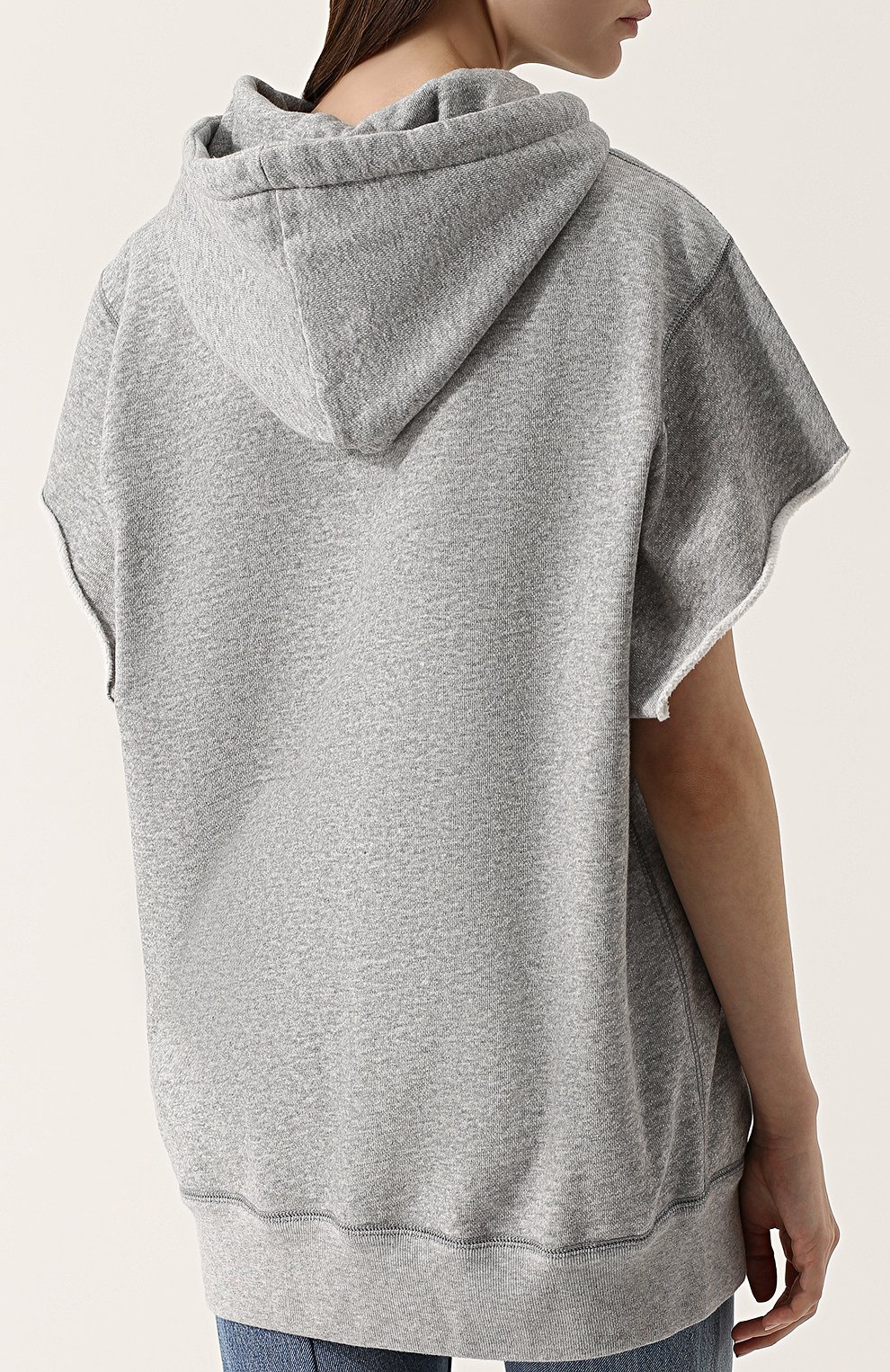 Хлопковый топ свободного кроя с капюшоном ISABEL MARANT ETOILE, арт. SW0044-18P037E/MILESY, фото 4