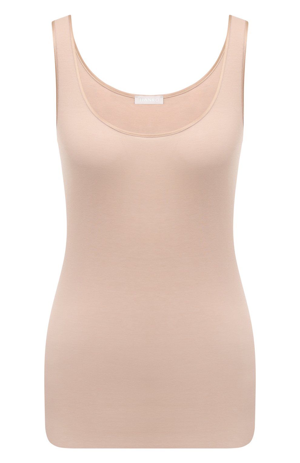 Хлопковая майка HANRO бежевого цвета по цене 9660 руб., арт. 071604, фото 1 Хлопковая майка HANRO, арт. 071604, фото 1