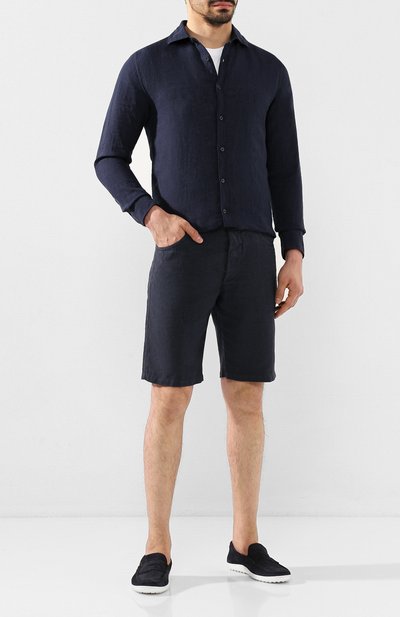 Замшевые мокасины TOD’S темно-синего цвета по цене 53050 руб., арт. XXM15C0CN30RE0, фото 2 Замшевые мокасины TOD’S, арт. XXM15C0CN30RE0, фото 2