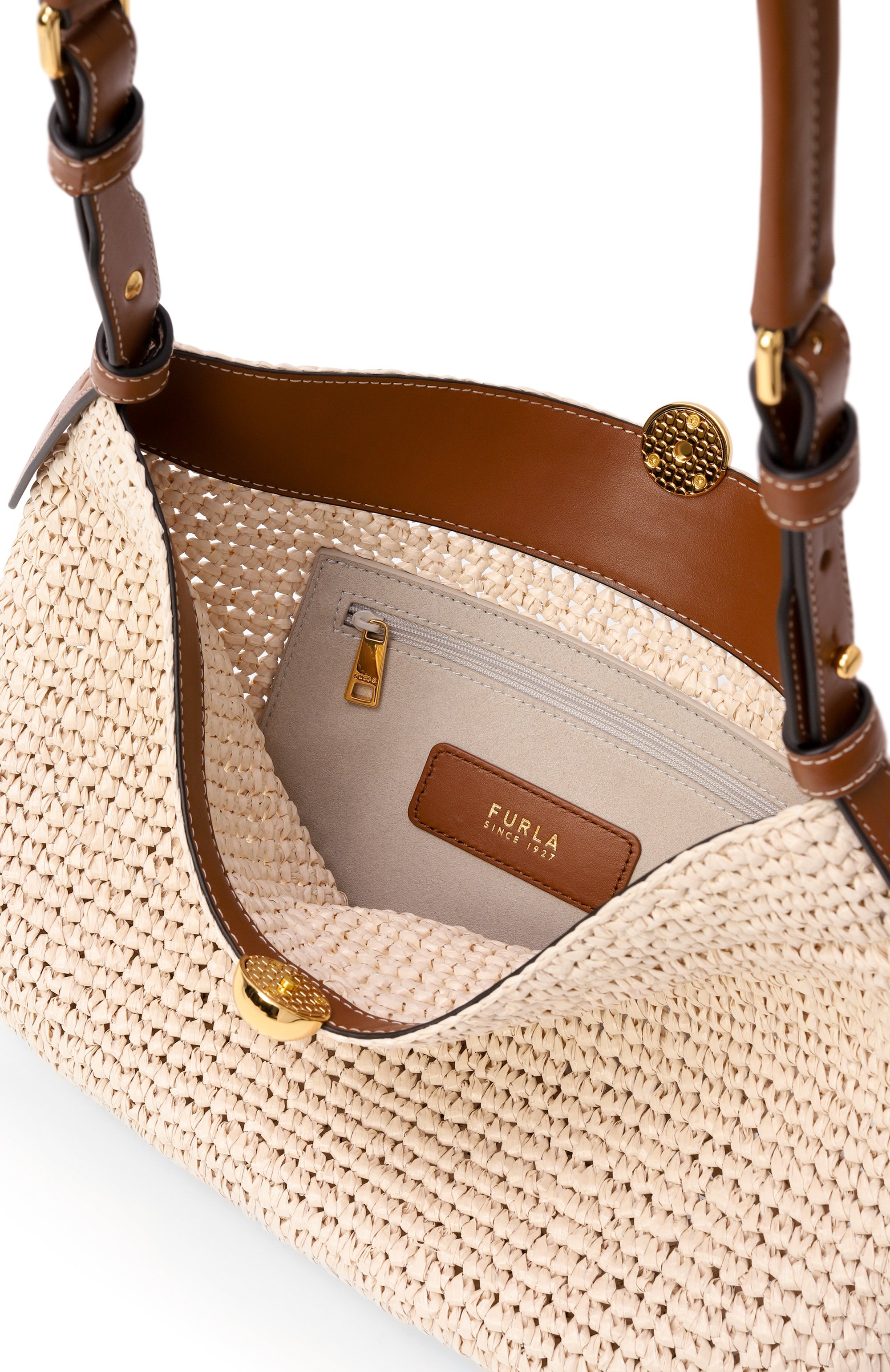 Сумка furla sfera soft large FURLA светло-бежевого цвета по цене 42500 руб., арт. WB01716/BX3945, фото 5 Сумка furla sfera soft large FURLA, арт. WB01716/BX3945, фото 5