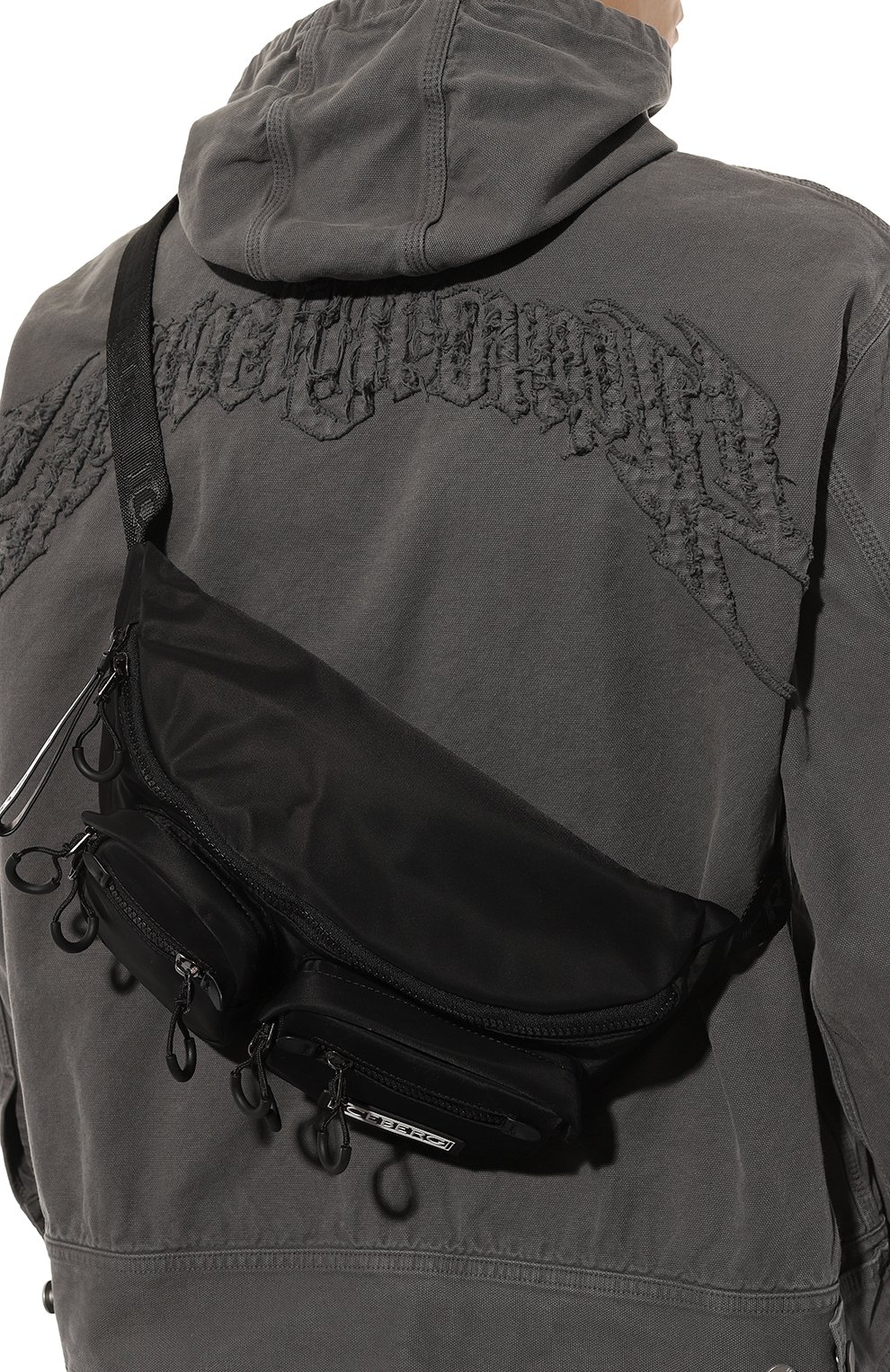 Текстильная поясная сумка ICEBERG черного цвета по цене 22800 руб., арт. 7203/6967, фото 2 Текстильная поясная сумка ICEBERG, арт. 7203/6967, фото 2