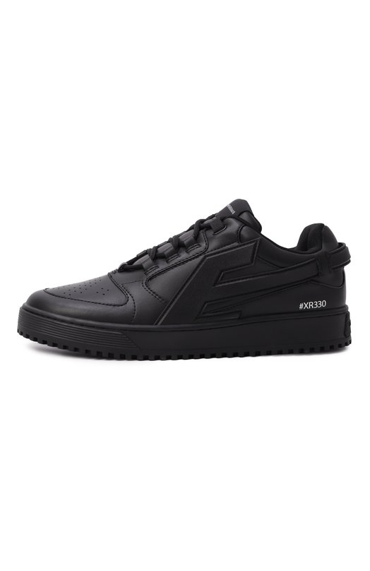 Кожаные кеды Emporio Armani EM003670/AF19554 Чёрный  EM003670/AF19554 Фото 4