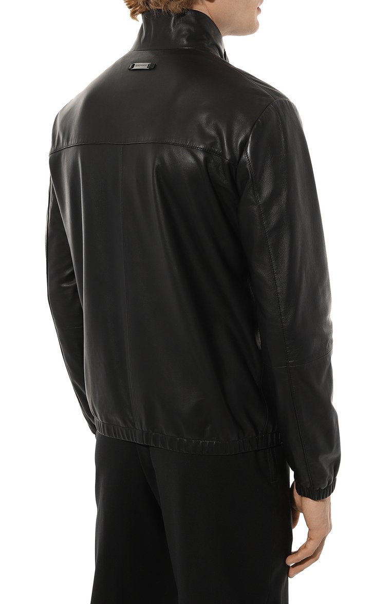 Кожаный бомбер EMPORIO ARMANI, арт. 01R55P/01P54, фото 1