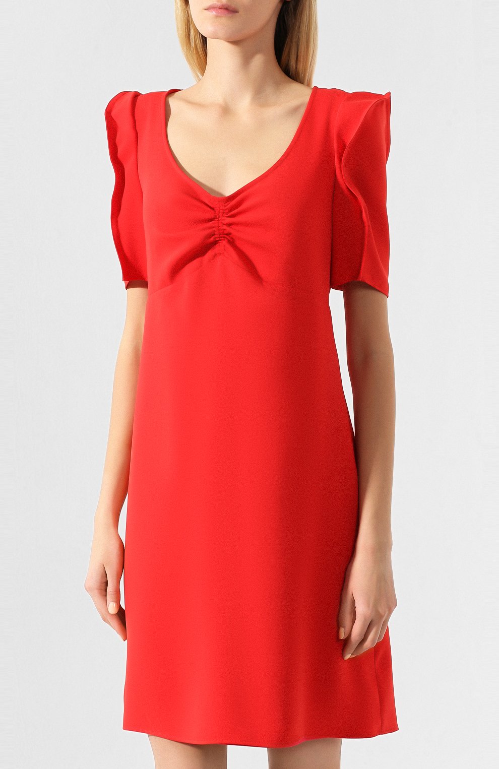 Платье KENZO красного цвета по цене 38950 руб., арт. FA52R01475AM, фото 3 Платье KENZO, арт. FA52R01475AM, фото 3