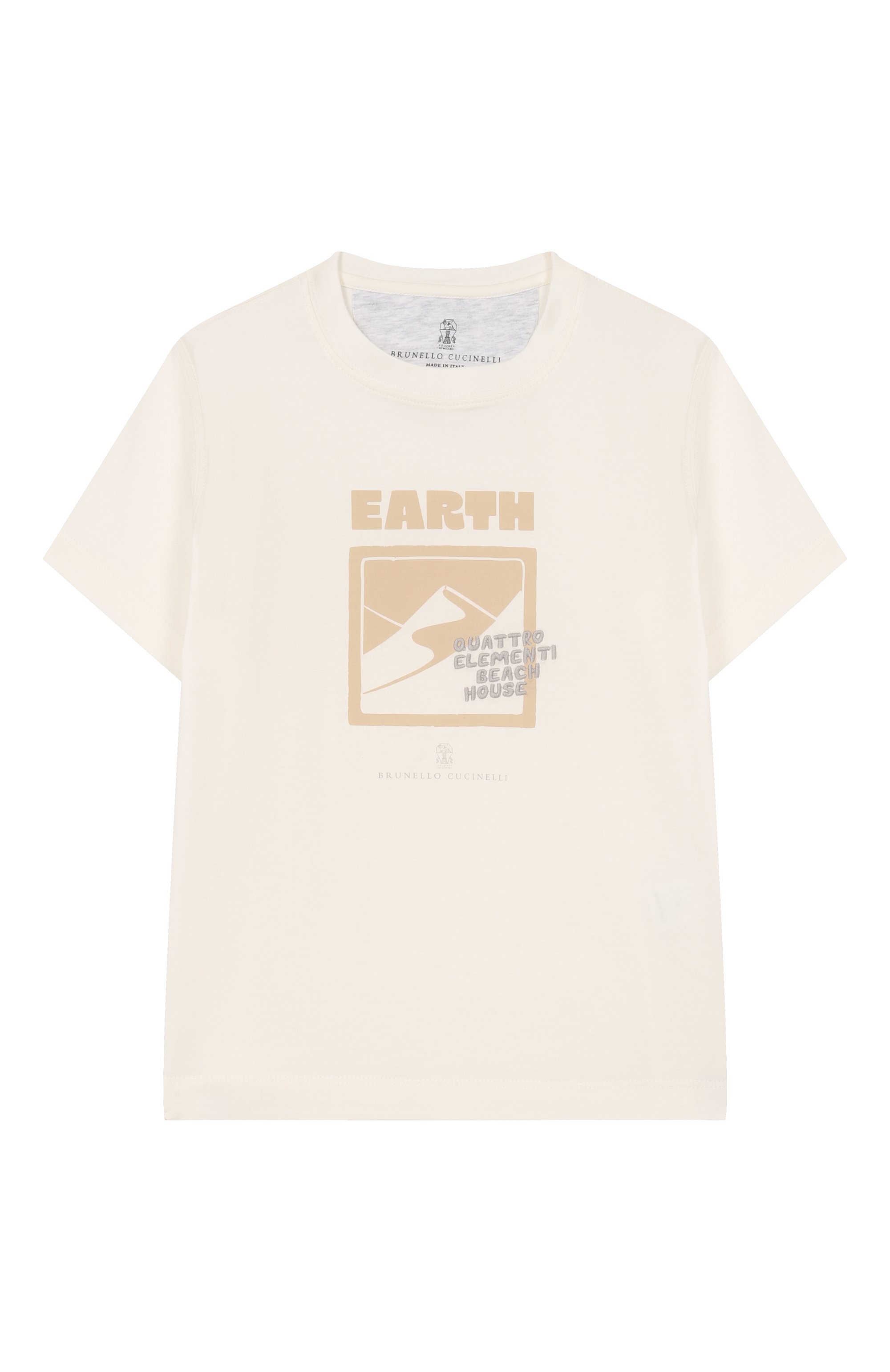 Хлопковая футболка BRUNELLO CUCINELLI, арт. B0B13T189B, фото 1
