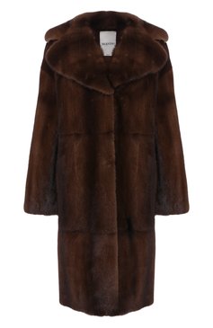 Женская шуба из меха норки VALENTINO коричневого цвета, арт. QF3FA5711CF | Фото 1 (Длина (верхняя одежда): До колена; Рукава: Длинные; Статус проверки: Проверено, Проверена категория; Материал внешний: Натуральный мех; Женское Кросс-КТ: Мех; Материал сплава: Проставлено, Проверено; Драгоценные камни: Проставлено; Кросс-КТ: Куртка)