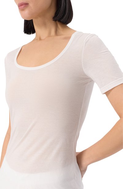 Хлопковая футболка HANRO, арт. 071827, фото 5