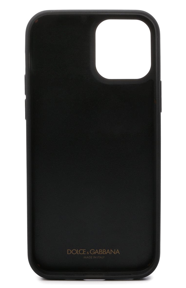 Чехол для iphone 12 pro DOLCE & GABBANA черного цвета, арт. BP2905/AW394 | Фото 2 (Региональные ограничения белый список (Axapta Mercury): RU, Не проставлено; Нос: Не проставлено)